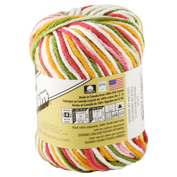 slide 8 of 9, Lily Sugar 'n Cream Yarn - Mango Madness Ombre, 1 ct