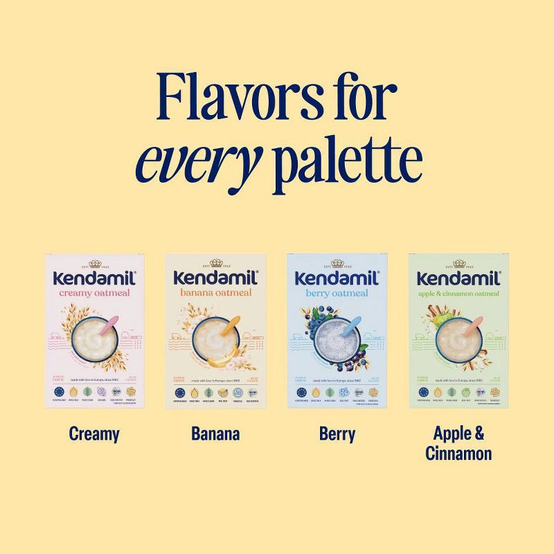 slide 8 of 8, Kendamil Banana Creamy Oatmeal Cereal - 8oz, 8 oz