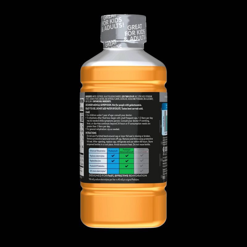 slide 2 of 7, Pedialyte Advanced Care Plus Electrolyte Drinks - Orange - 33.8 fl oz, 33.8 fl oz