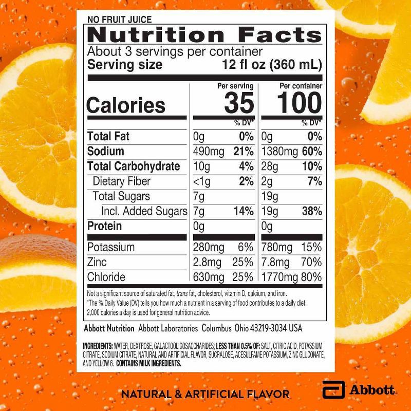 slide 7 of 9, Pedialyte Advanced Care Plus Electrolyte Drinks - Orange - 33.8 fl oz, 33.8 fl oz