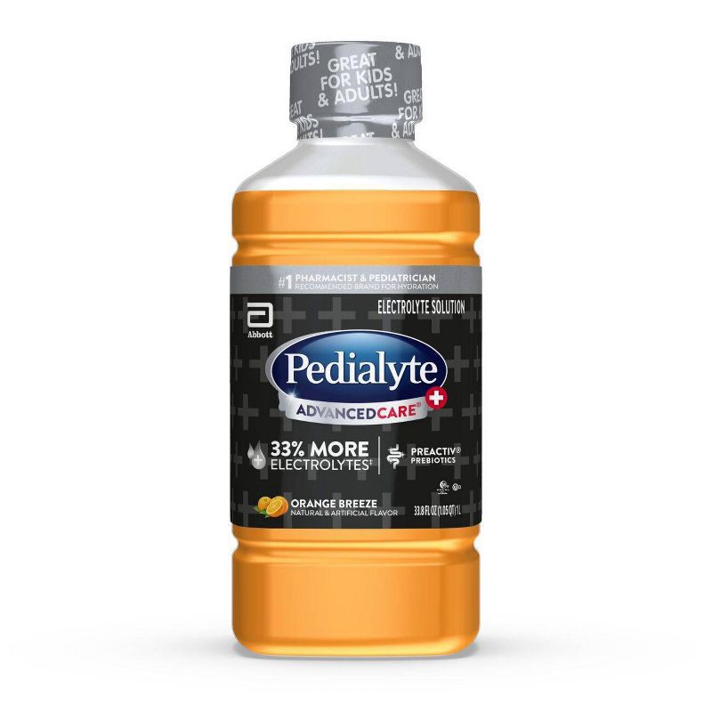 slide 1 of 7, Pedialyte Advanced Care Plus Electrolyte Drinks - Orange - 33.8 fl oz, 33.8 fl oz