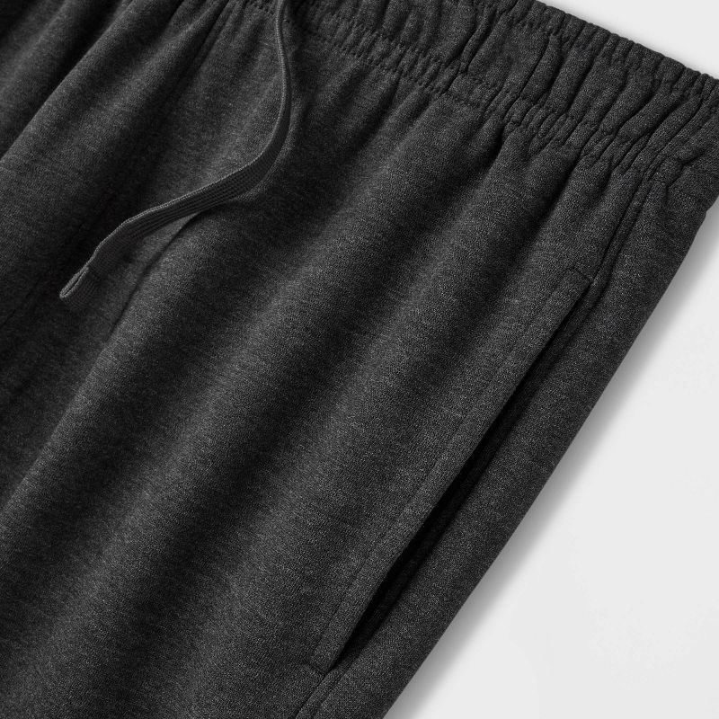 slide 5 of 5, Men's Fleece Jogger Pants - Goodfellow & Co™ Charcoal Gray XL: Midweight, Cotton Blend, Adjustable Waistband, Tapered Leg, 1 ct
