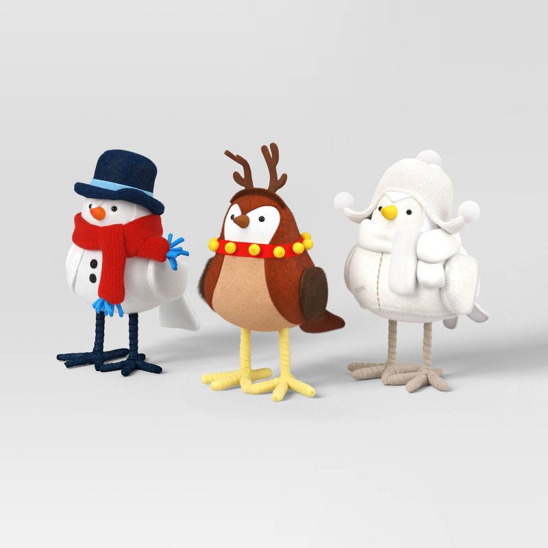 slide 4 of 6, 10pc Featherly Friends™ 2024 Reunion Collection Christmas Bird Figurine Set - Wondershop™, 10 ct