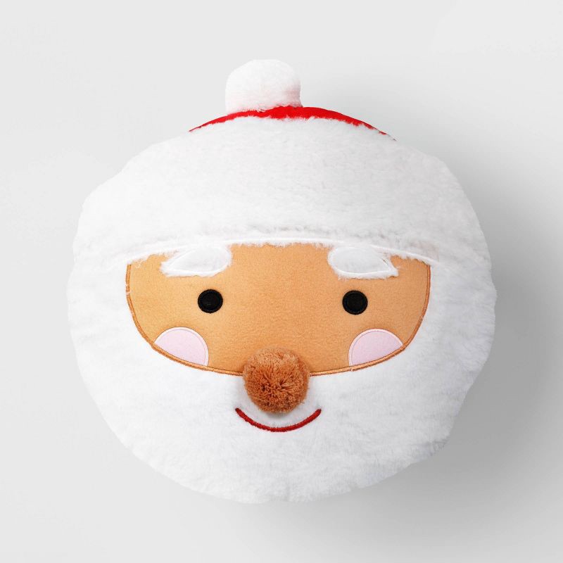 slide 1 of 5, 15"x15" Reversible Santa to Snowman Christmas Novelty Throw Pillow - Wondershop™​​​​​​​, 1 ct