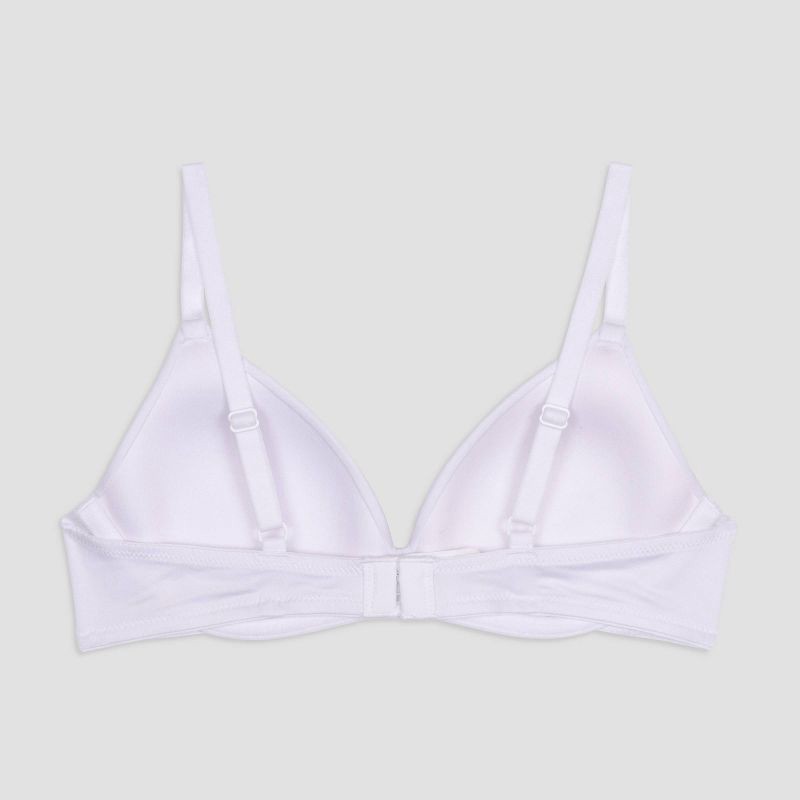 slide 2 of 3, Maidenform Girls' Microfiber Underwire Bra - White 34A, 1 ct