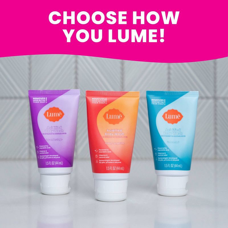 slide 8 of 9, Lume Mini Tube Body Wash - Lavender - 1.5 fl oz, 1.5 fl oz