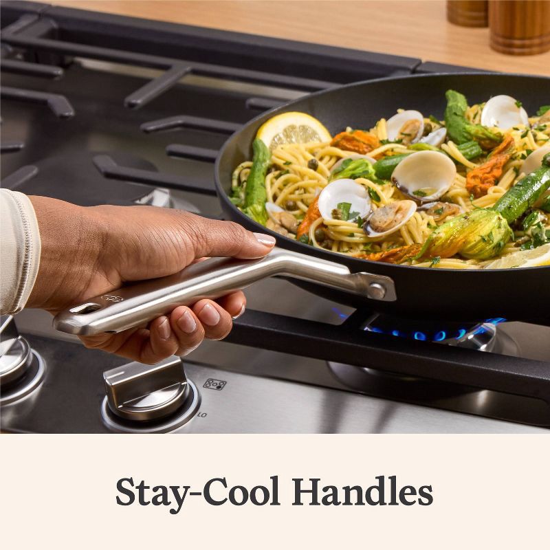 slide 6 of 6, Calphalon 12" Hard Anodized Aluminum Nonstick Fry Pan: Stay-Cool Handle, Oven & Dishwasher Safe, 1 ct