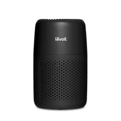Levoit Core Mini Air Purifier Black: 3 Settings, 2-Year Warranty, Electric, 100-300 sq. ft., Captures Allergens, Carbon Filter