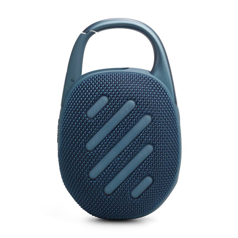 slide 3 of 7, JBL Clip 5 Portable Bluetooth Waterproof Speaker - Blue: USB-C, IP67, 15h Battery Life, 1 ct
