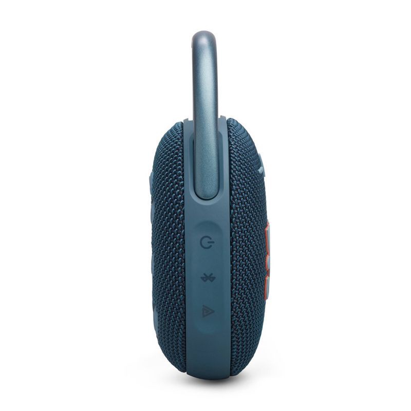 slide 4 of 7, JBL Clip 5 Portable Bluetooth Waterproof Speaker - Blue: USB-C, IP67, 15h Battery Life, 1 ct