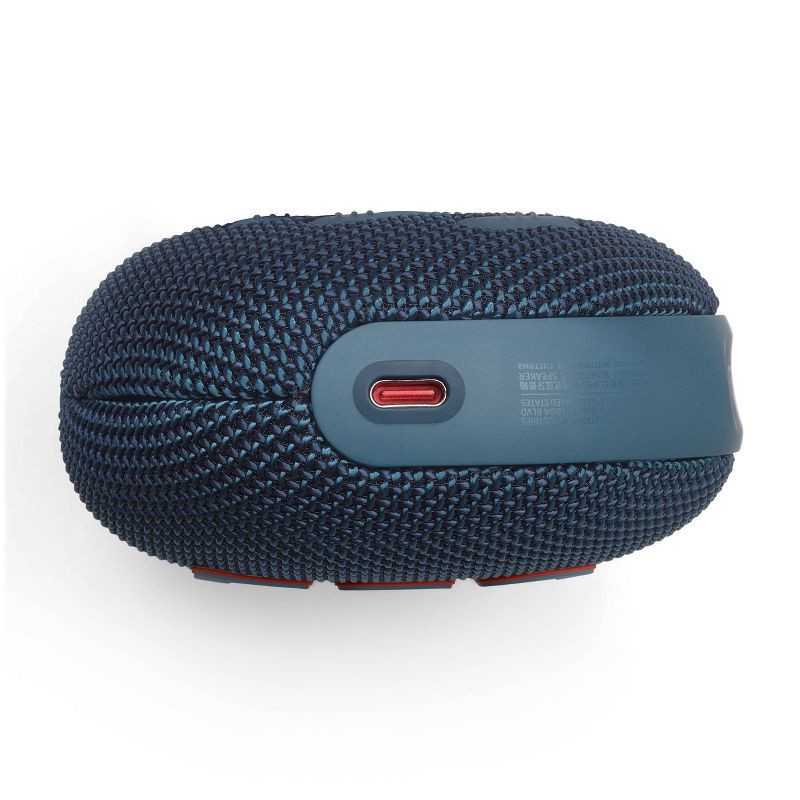 slide 6 of 7, JBL Clip 5 Portable Bluetooth Waterproof Speaker - Blue: USB-C, IP67, 15h Battery Life, 1 ct