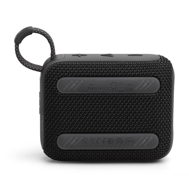 slide 6 of 8, JBL Go4 Portable Bluetooth Waterproof Speaker - Black: USB-C, Outdoor Use, IP67, 9Hr Battery, 1 ct