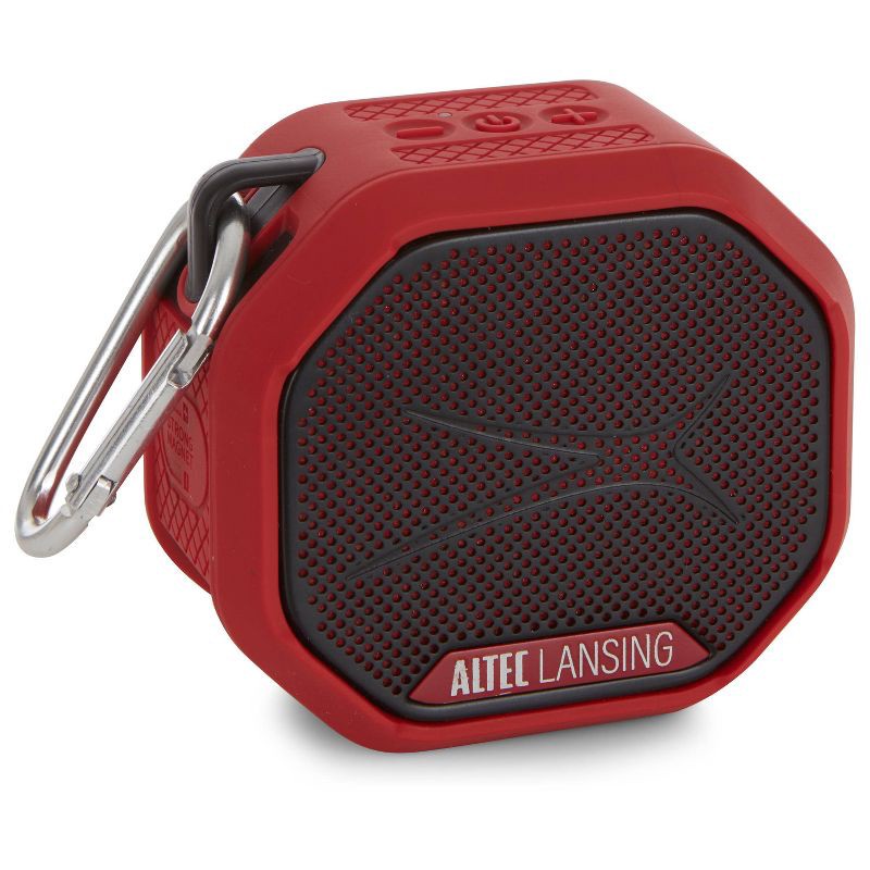 slide 1 of 10, Altec Lansing HydraTrek Bluetooth Waterproof Speaker - Red, 1 ct