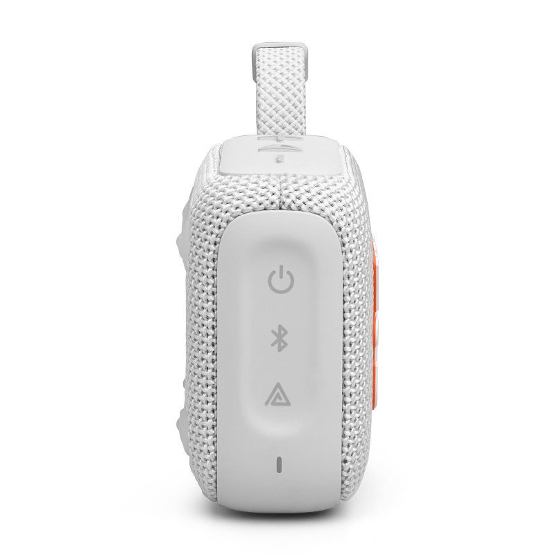 slide 4 of 8, JBL Go4 Portable Bluetooth Waterproof Speaker - White: USB-C, IP67, Rechargeable, 1 ct