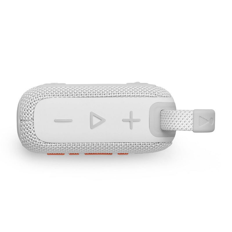 slide 5 of 8, JBL Go4 Portable Bluetooth Waterproof Speaker - White: USB-C, IP67, Rechargeable, 1 ct