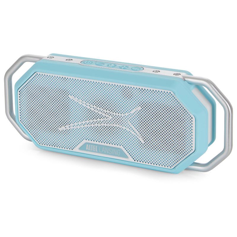 slide 8 of 15, Altec Lansing HydraWave Bluetooth Waterproof Speaker - Aqua Blue, 1 ct
