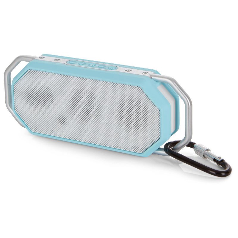 slide 9 of 15, Altec Lansing HydraWave Bluetooth Waterproof Speaker - Aqua Blue, 1 ct