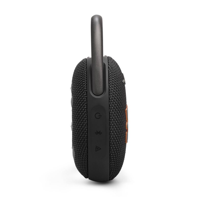 slide 4 of 7, JBL Clip 5 Portable Bluetooth Waterproof Speaker - Black: USB-C Connection, IP67 Rating, 1 ct