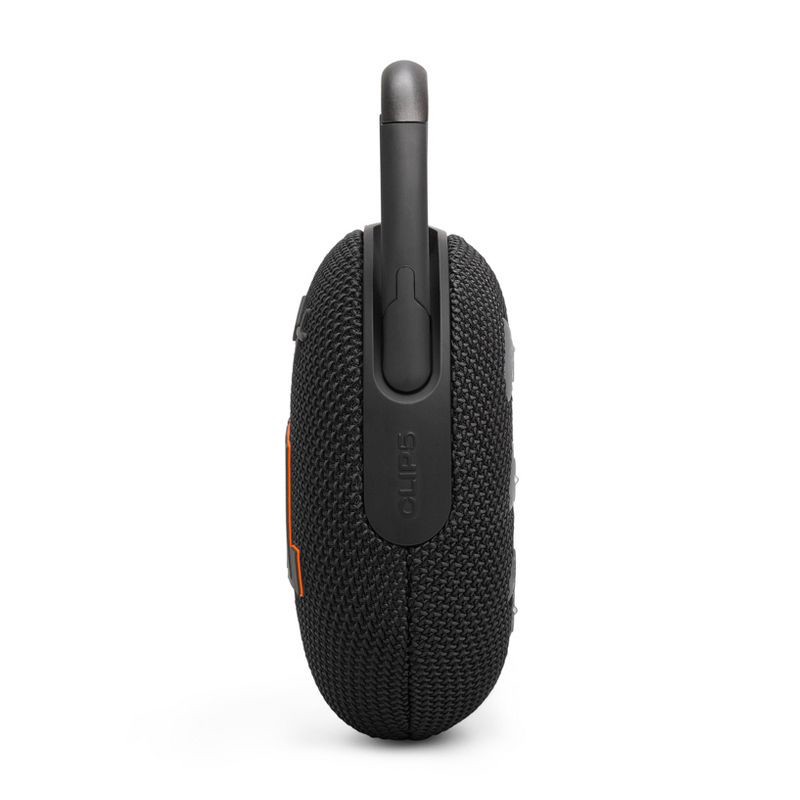 slide 5 of 7, JBL Clip 5 Portable Bluetooth Waterproof Speaker - Black: USB-C Connection, IP67 Rating, 1 ct