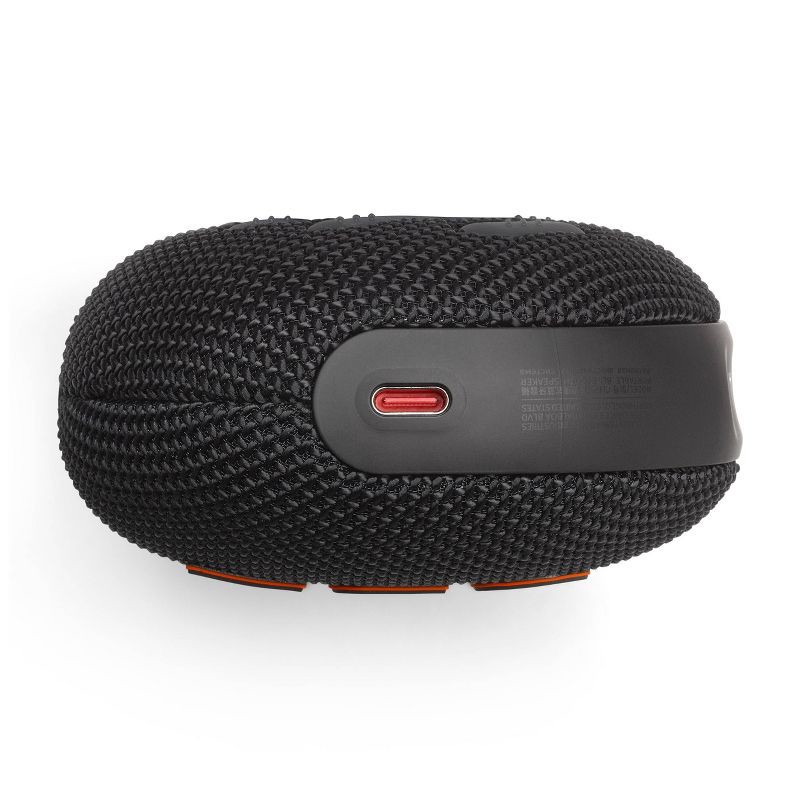 slide 6 of 7, JBL Clip 5 Portable Bluetooth Waterproof Speaker - Black: USB-C Connection, IP67 Rating, 1 ct
