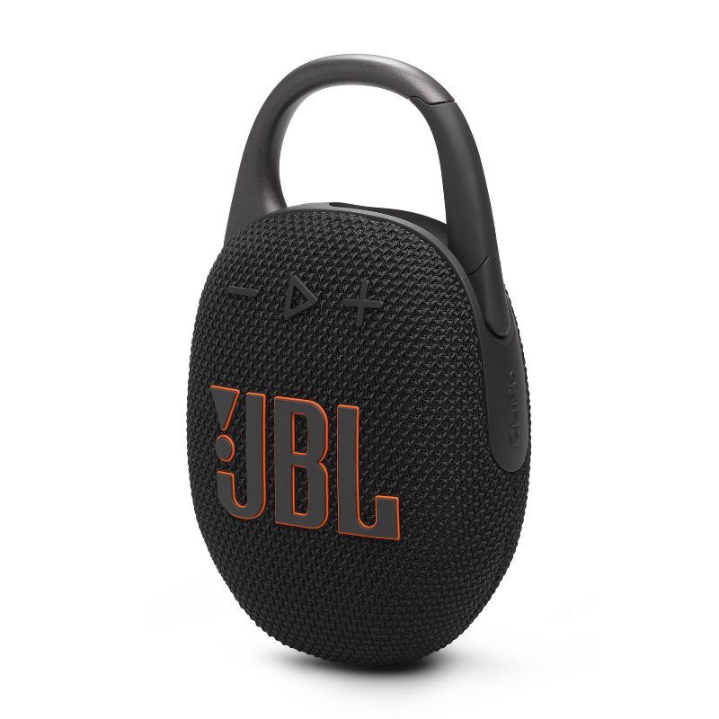 slide 7 of 7, JBL Clip 5 Portable Bluetooth Waterproof Speaker - Black: USB-C Connection, IP67 Rating, 1 ct