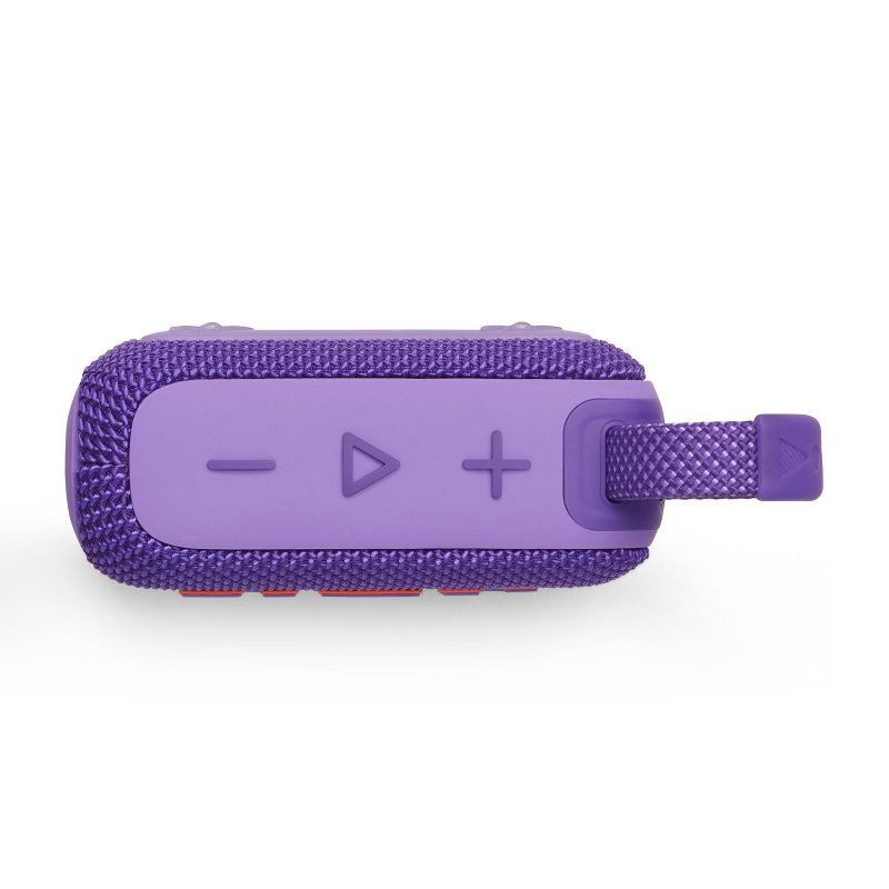 slide 5 of 8, JBL Go4 Portable Bluetooth Waterproof Speaker - Purple: Wireless Outdoor USB-C Rechargeable, 1 ct