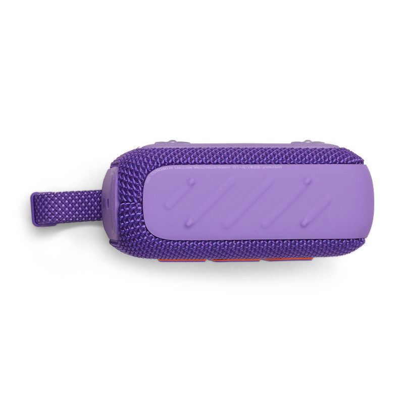 slide 7 of 8, JBL Go4 Portable Bluetooth Waterproof Speaker - Purple: Wireless Outdoor USB-C Rechargeable, 1 ct