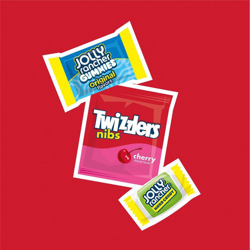 slide 5 of 7, Jolly Rancher and Twizzlers Assorted Fruit Flavored Party Bag Candy - 43.03oz, 43.03 oz