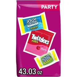 Jolly Rancher and Twizzlers Assorted Fruit Flavored Party Bag Candy - 43.03oz