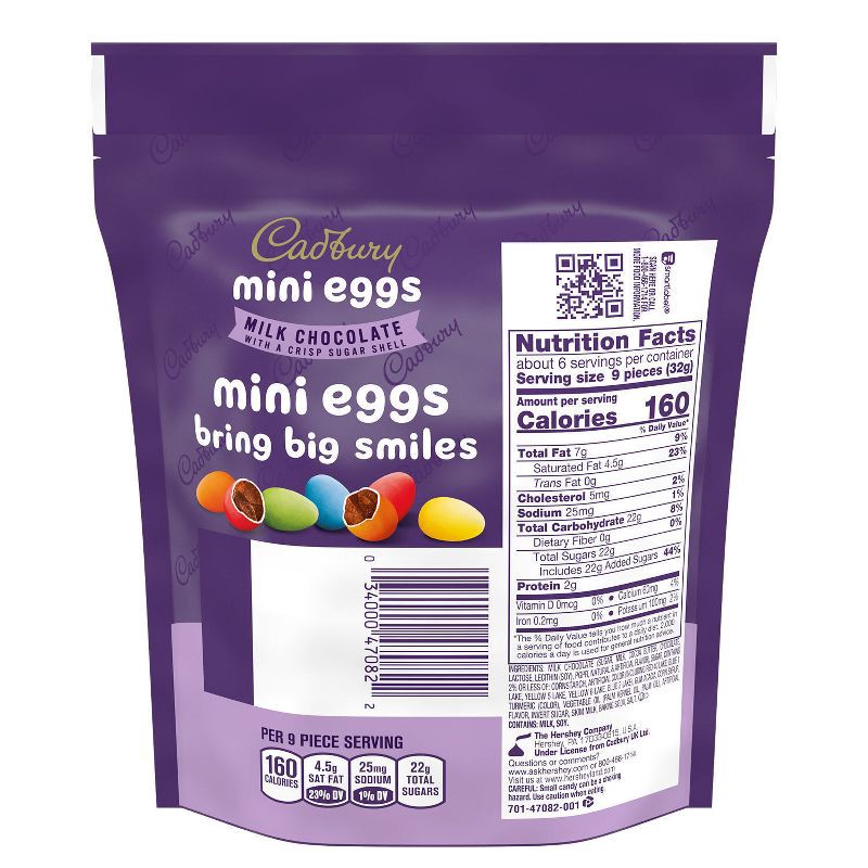 slide 4 of 7, Cadbury Milk Chocolate Mini Eggs Bag Candy - 7.16oz, 7.16 oz