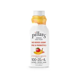 pillars yogurt Pillars Strawberry Banana Greek Yogurt Drink - 20g Protein 12oz