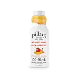 pillars yogurt Pillars Strawberry Banana Greek Yogurt Drink - 20g Protein 12oz