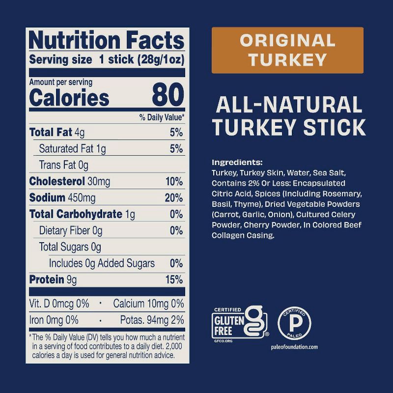 slide 4 of 7, Archer Jerky Archer Original Turkey Stick - 1oz, 1 oz