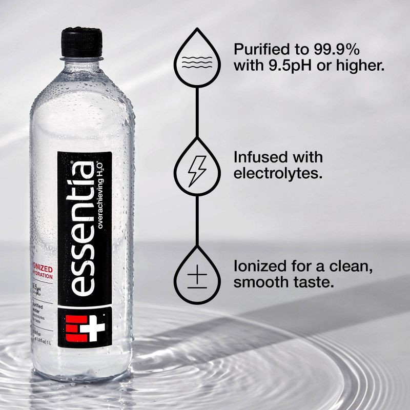 slide 2 of 8, Essentia Purified Water - 6pk/1L Bottles, 6 ct; 1 liter