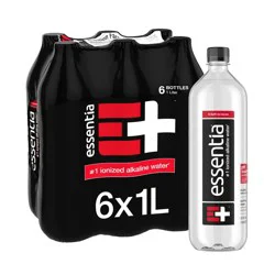 Essentia Bottled Purified Alkaline Water - 6pk/1L​