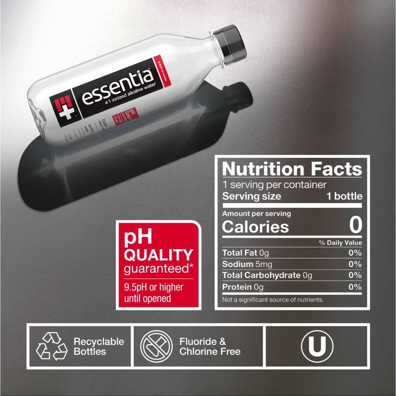 slide 6 of 8, Essentia Ionized Alkaline Water Bottles - 12pk/12 fl oz, 12 ct; 12 fl oz