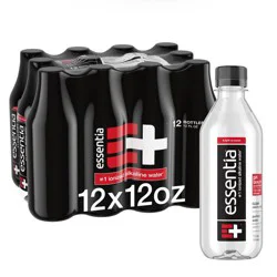 Essentia Ionized Alkaline Water Bottles - 12pk/12 fl oz