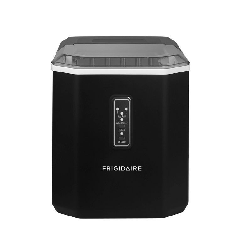 slide 1 of 15, Frigidaire 26lb Compact Countertop Ice Maker Black: Portable Countertop Ice Machine, Bullet Ice, 26lb Daily Production, 26 lb, 26 lb