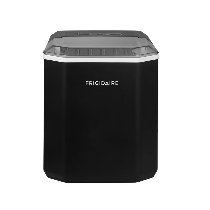 slide 1 of 7, Frigidaire 26lb Compact Ice Maker - Black: Portable Countertop Ice Machine, Bullet Ice, 26lb Daily Production, 26 lb, 26 lb
