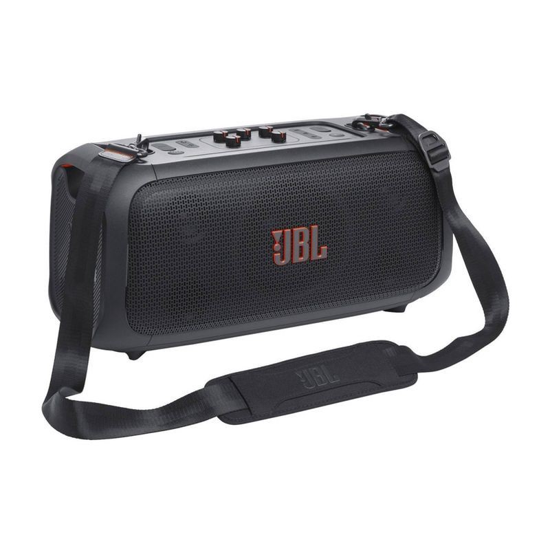 slide 1 of 9, JBL PartyBox On-the-Go Portable Party Speaker with Built-In Lights and Wireless Mic - Black, 1 ct