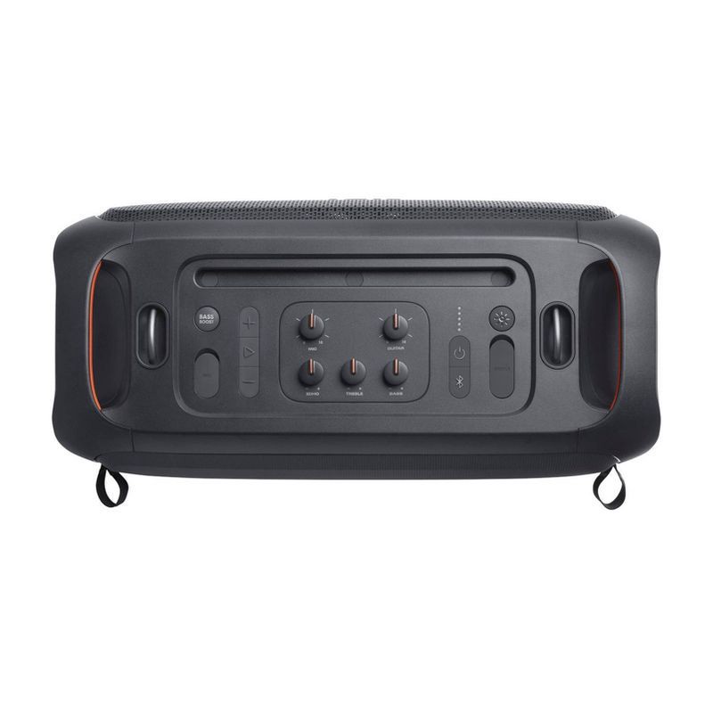 slide 6 of 9, JBL PartyBox On-the-Go Portable Party Speaker with Built-In Lights and Wireless Mic - Black, 1 ct