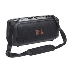 JBL PartyBox On-the-Go Portable Party Speaker with Built-In Lights and Wireless Mic - Black