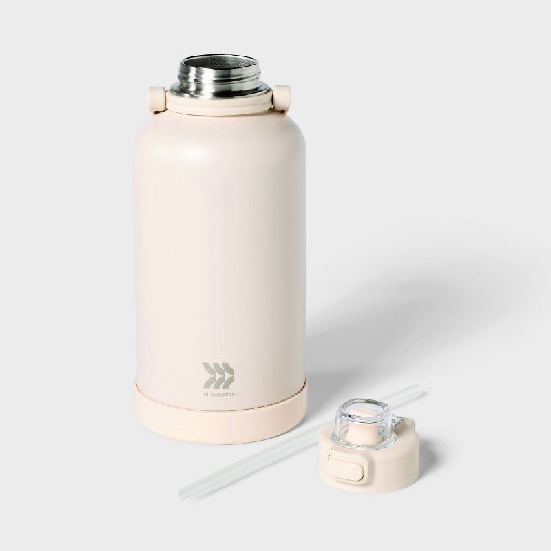slide 2 of 3, 64oz Stainless Steel Vacuum Insulated Water Bottle Chalk - All In Motion™: Portable Drinkware, 64 oz