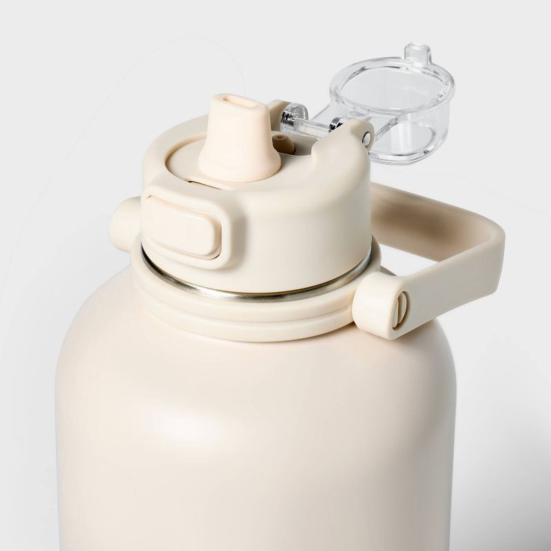 slide 3 of 3, 64oz Stainless Steel Vacuum Insulated Water Bottle Chalk - All In Motion™: Portable Drinkware, 64 oz