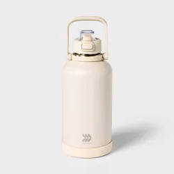 64oz Stainless Steel Vacuum Insulated Water Bottle Chalk - All In Motion™: Portable Drinkware