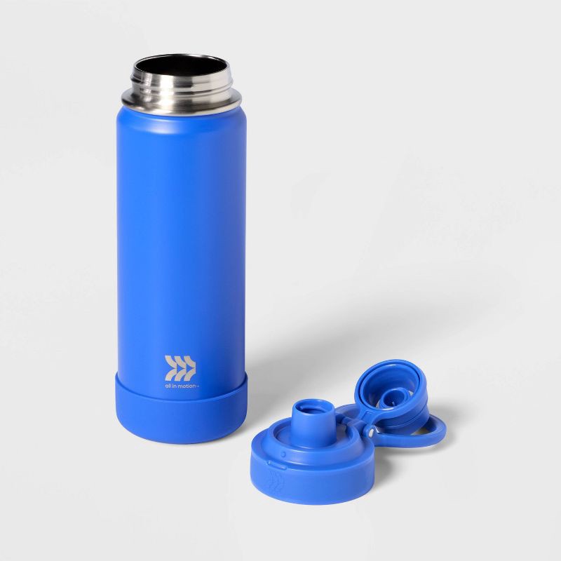 slide 2 of 3, 24oz Stainless Steel Vacuum Insulated Water Bottle Cobalt - All In Motion™: Portable Drinkware, 24 oz