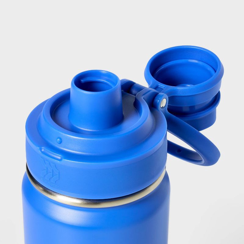 slide 3 of 3, 24oz Stainless Steel Vacuum Insulated Water Bottle Cobalt - All In Motion™: Portable Drinkware, 24 oz