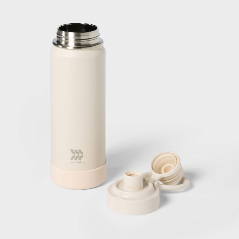 slide 2 of 3, 24oz Stainless Steel Vacuum Insulated Water Bottle Chalk - All In Motion™: Portable Drinkware, 24 oz