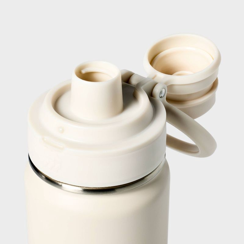slide 3 of 3, 24oz Stainless Steel Vacuum Insulated Water Bottle Chalk - All In Motion™: Portable Drinkware, 24 oz
