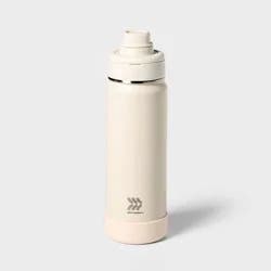 24oz Stainless Steel Vacuum Insulated Water Bottle Chalk - All In Motion™: Portable Drinkware